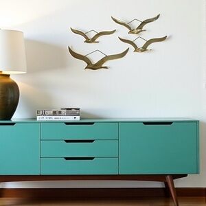Vintage 70’s Bird In Flight Brass Wall Art